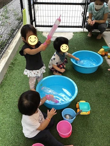 【森下五丁目園】保育園で遊ぼう！！～水遊び～